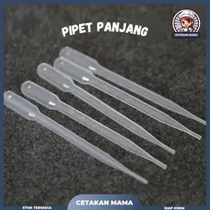 1 PCS PIPET TETES PLASTIK 3ML / PIPET PANJANG PLASTIK / DROP PIPETTE / PIPET TETES