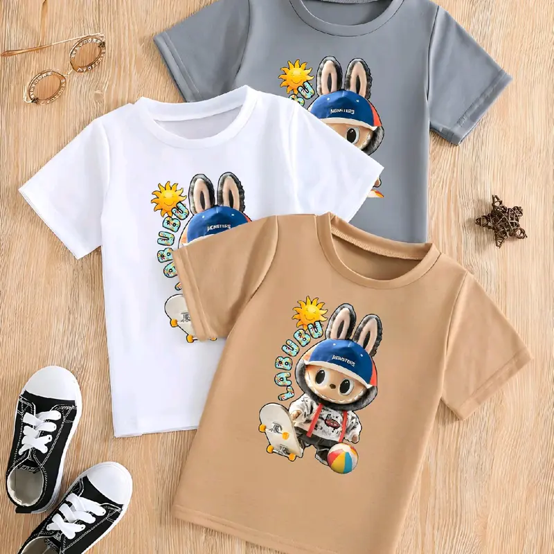 Baju Anak Lbubu Sablon Depan | Kaos Anak Cotton Combad Premium Grade A Lbubu Edition 3 0