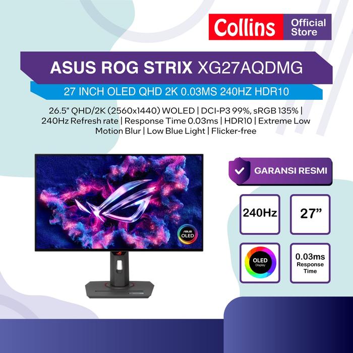 Promo ASUS OLED GAMING MONITOR 27 INCH XG27AQDMG OLED QHD 2K 1440P 0 ...