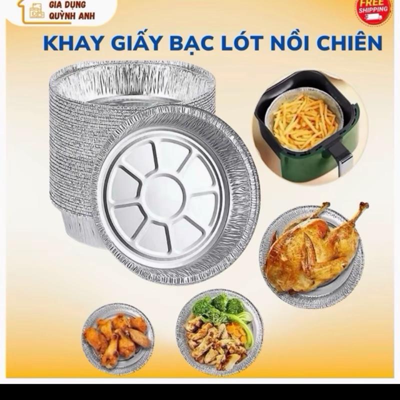 [ Size 22cm ] Combo 100 Khay Lót Nồi Chiên Không Dầu
