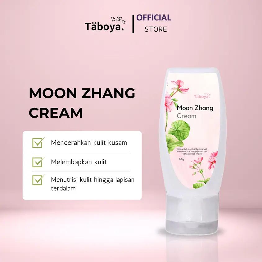 Taboya Moon Zhang Cream Membantu Kulit Terasa Halus Lembu Dan Tampak Bercahaya