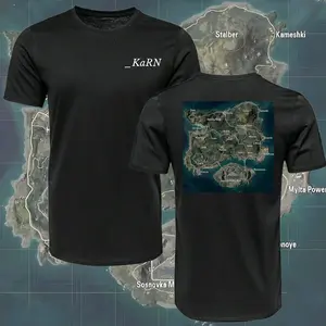 Kaos Desain Map PUBG Premium 24s Cotton Combed