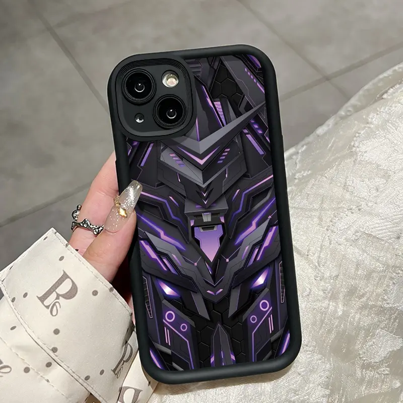 Casing Hp untuk OPPO A7 OPPO A5s OPPO A12 OPPO A12S A11k Case keren pola mecha Softcase baru Casing HP pelindung silikon lembut Kesing 2