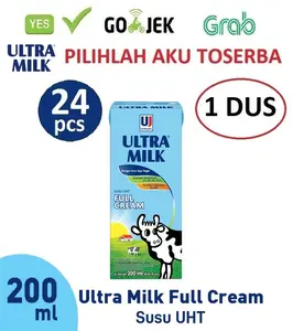 Susu Ultra Full Cream - 200 ml - (1 DUS ISI 24)