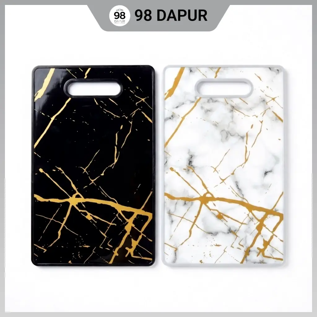 98 Dapur Talenan Plastik Motif Marble - Cutting Board Anti Jamur & Bau