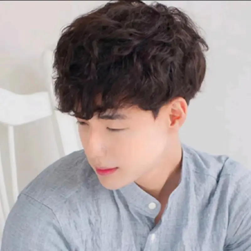 WIG KOREA RAMBUT PENDEK MODEL IKAL WARNA HITAM 2