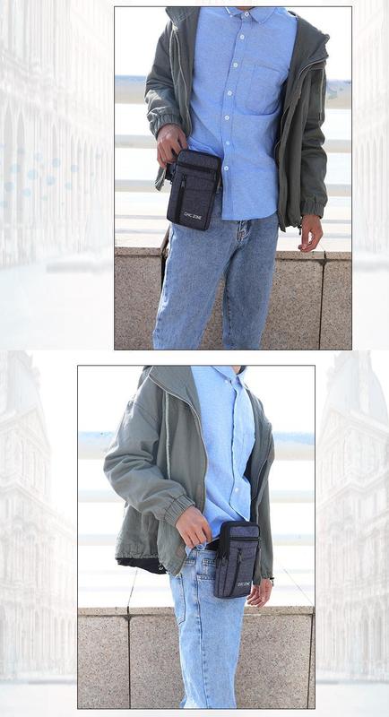 Product Introduction of Waterproof Waist Bag Portable Purse Single/double Layer Outdoor Waist Fanny Pack with Belt Phone Pouch Unisex Purses 19