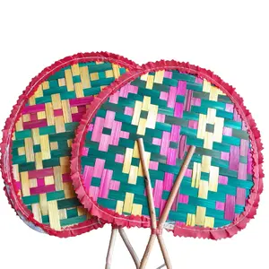 KIPAS BAMBU ANYAM ECER 1 PCS/KIPAS SOVENIR