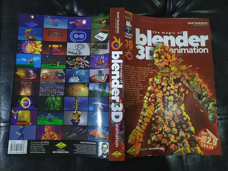 Bundle Buku Blender 3D Modeling dan Animasinya. Bonus Video Tutorial 4