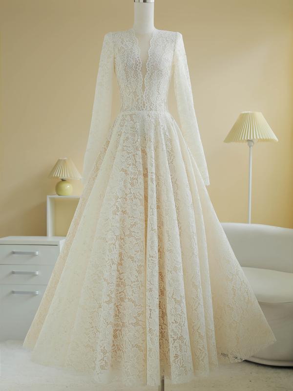 SÒ VINTAGE - OLIANA đầm ren cao cấp tay dài