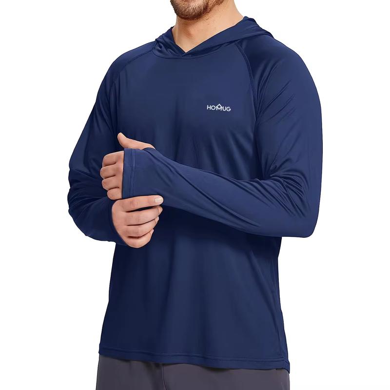 Product Introduction of Sun Protection T-Shirts Mens Long Sleeve Hoodie Casual UV-Proof T-Shirts Breathable Lightweight Quick Dry T shirts Male 7