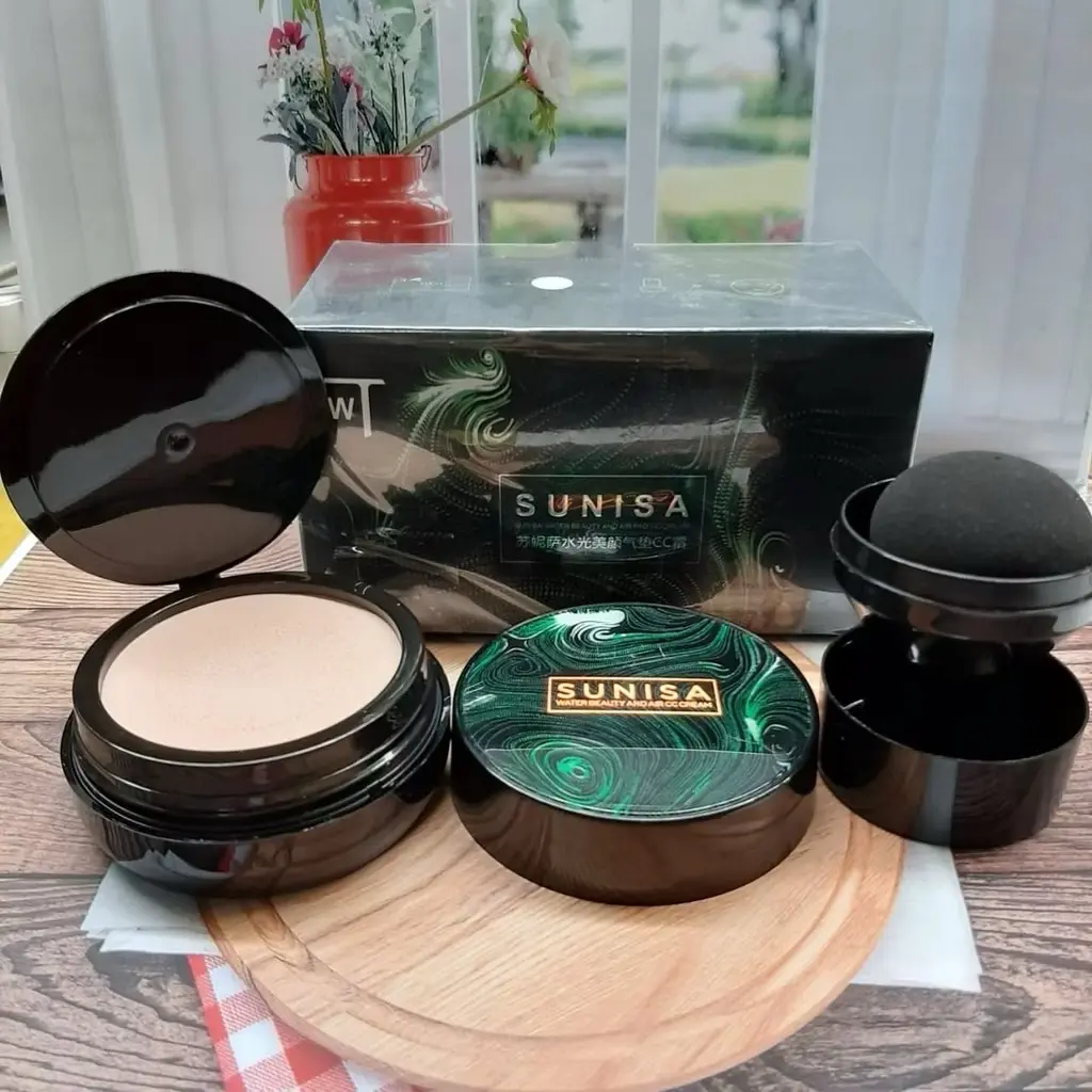PROMO MURAH sunisa bedak cc cushion BB CREAM /foundation cushion waterproof original Foundation bb cream luxury fix filter spf 50 Wajah