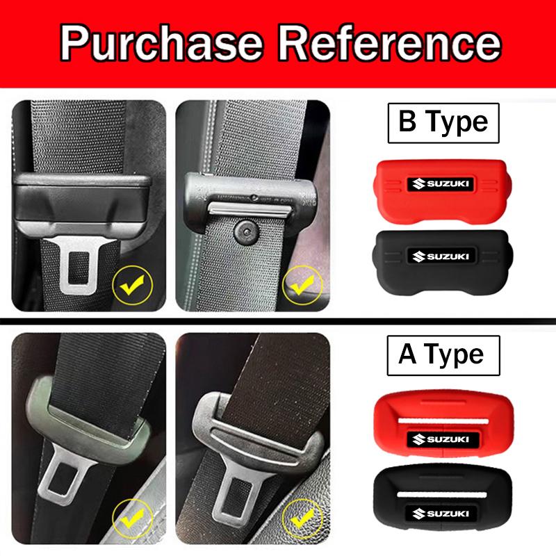 Product Introduction of 1Pcs Car Seat Belt Buckle Clip Anti-Scratch Pvc Protector Cover Car Accessories fit for Suzuki Swift Alto Jimny Vitara Ertiga APV 5