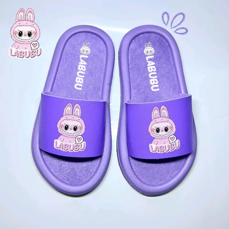 sandal selop anak-anak motif labubu terbaru- Perempuan Kaki 4