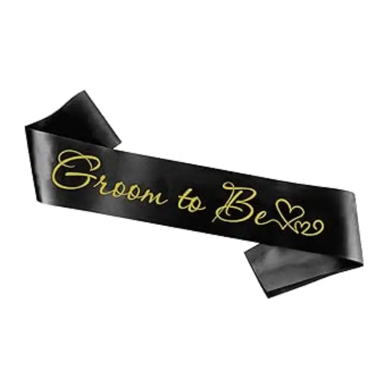 Groom To Be Sash Groom Sash For The Bachelor Party Decorations Bachelor Party Accessories Groom Gifts Bride And Groom Ash Bachelor Party Ash Bachelor Party Favors For Men Black And Gold Glitter