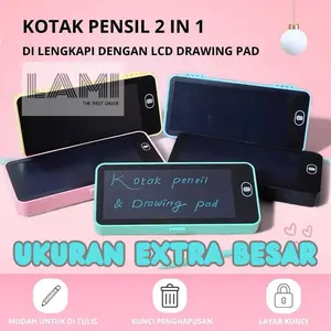 Drawing Box Kotak Pensil Dan Papan Coret Kreatif Anak Dengan Digital Pad Edukasi Toys