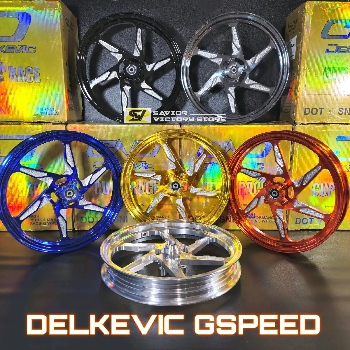 VELG DND DELKEVIC G-SPEED RING 14 MOTOR BEAT VARIO 125 150 XEON MIO SPORTY MIO PNP Motorcycle