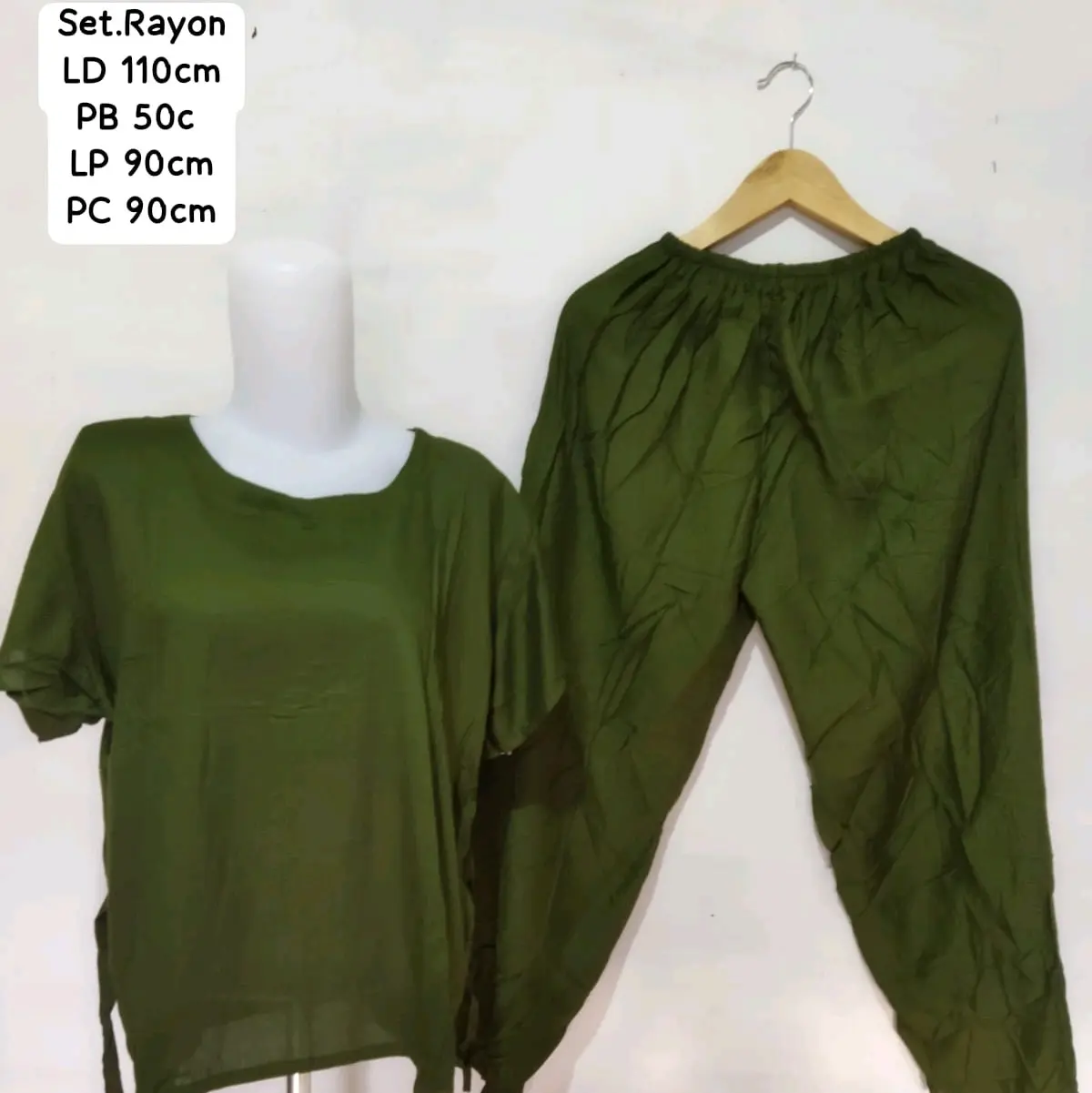 Setelan Rayon wanita bali termurah