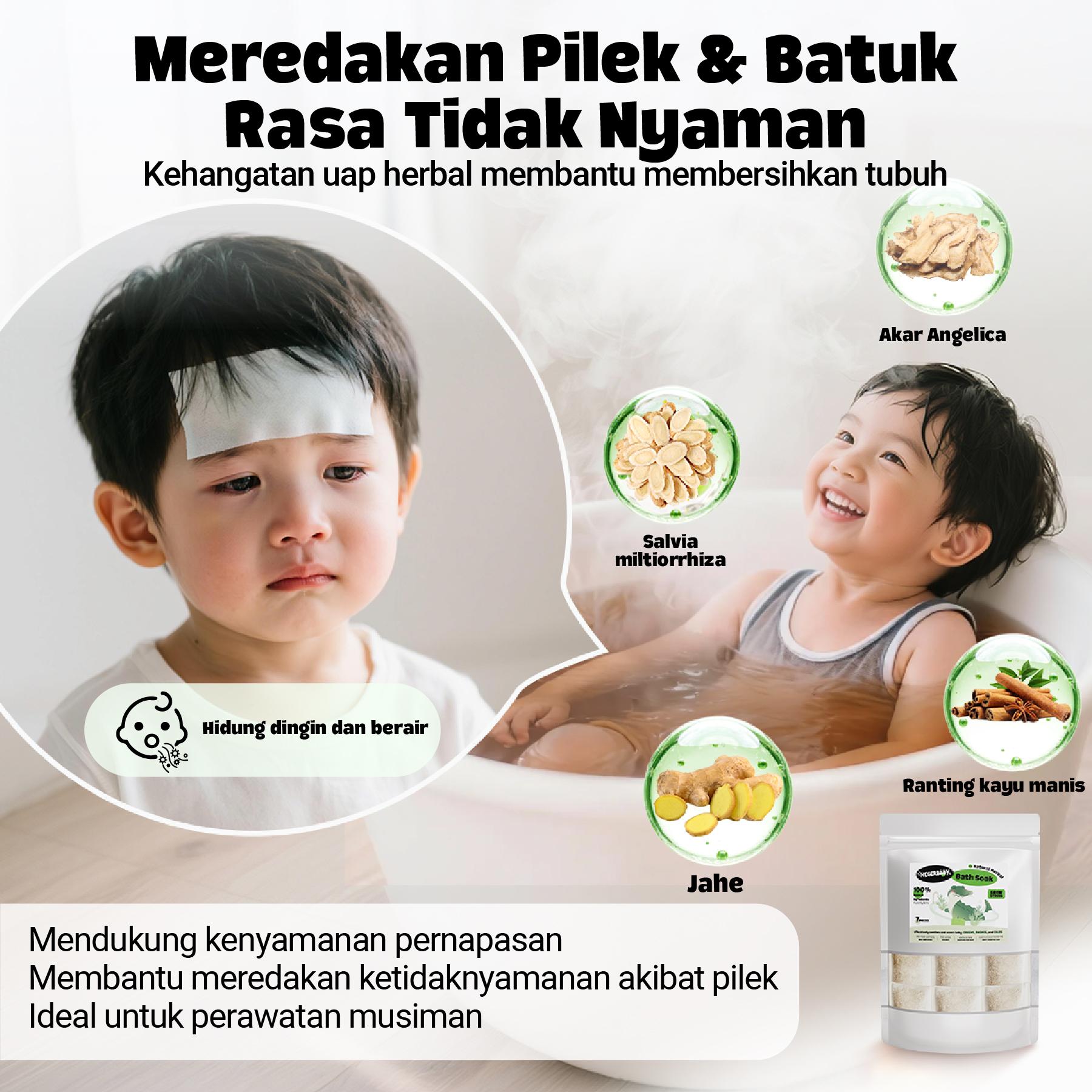 [Live] Hegerbaby Ramuan Bath Bayi Herbal - Formula 100% Alami Untuk Meningkatkan Kekebalan Anak Anda, Meredakan Gejala Pilek Dan Mengobati Ruam
