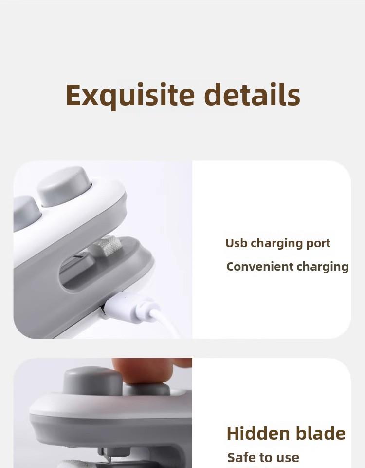 Product Introduction of 【Flash Sale】1pc, Mini Bag Sealer For Snacks, USB Rechargeable Plastic Heat Sealer With Cutter, Portable Handheld Food Bag Sealer For Freshness, Manual Operation, Built-in Lithium Battery, 16W Power 12