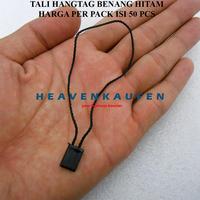 Gambar Tali Hangtag Label Merek Model Benang Warna Hitam Harga Per Pack isi 50 Pcs Tidak Butuh Alat Pasang - hitam dari Heaven Kaufen Kota Malang 1 Tokopedia