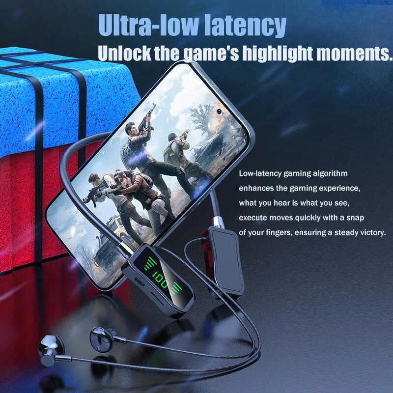 KIMTRON - NAPOD Tai Nghe Bluetooth Đeo Cổ Thể Thao KC50 Pin 400mAh Thời Gian Chơi 60 Giờ Màn Hình LED Có Mic Đàm Thoại Chống Thấm Nước Bluetooth 5.4