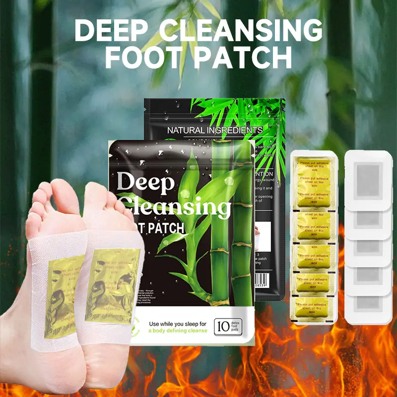 [Buy 2 Give 1]Natural ingredient deep cleansing foot patch: body purification experience during sleep "relieves fatigue and promotes deep 0
