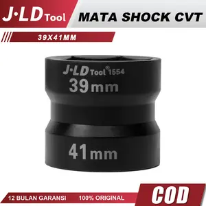 JLD Mata Kunci Shock CVT Double Head 39×41MM Shallow Impact Socket Coupling Double Mata Sok Kopling