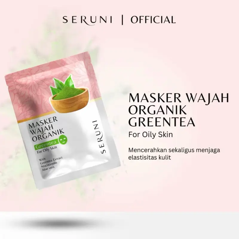 [New] Seruni Masker Wajah Organik Green Tea