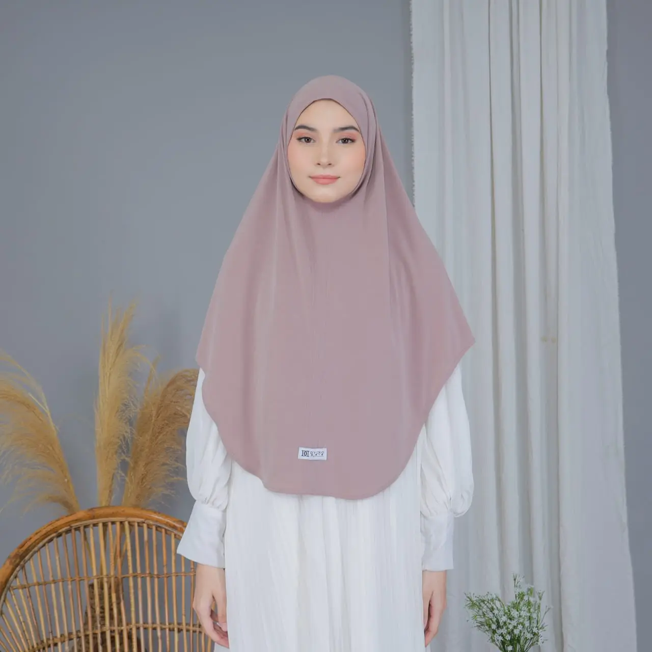 JILBAB BERGO INSTAN NON PET JERSEY PREMIUM SIZE XL/KERUDUNG MUSLIM PANJANG