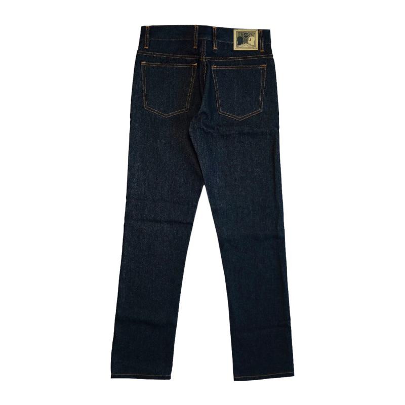 Transworld Celana Denim Selvedge 15 Oz Kaku Accent Black Indigo Art Ramon 3