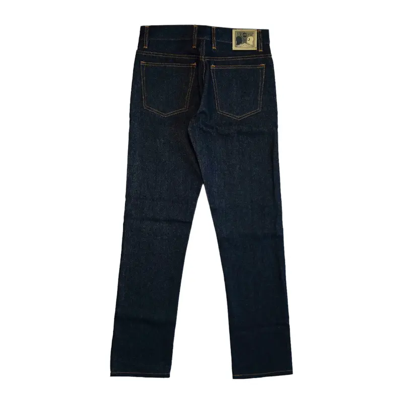 Transworld Celana Denim Selvedge 15 Oz Kaku Accent Black Indigo Art Ramon 3