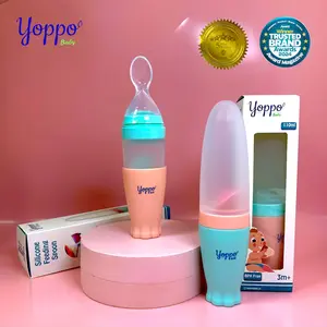 Yoppo Baby | Sendok Botol Asi Silikon Premium / Botol Sendok Mpasi Bayi Bottle / Botol Sendok Mpasi Bayi