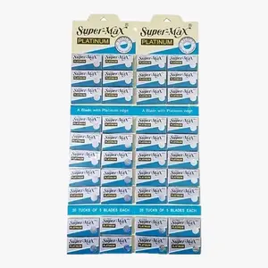 silet super-max platinum 1 renceng 40 kotak alat cukur rambut & jenggot Kumis