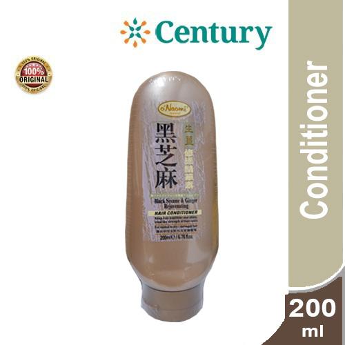 Gambar O'NAOMI BLACK SESAME & GINGER REJUVENATING HAIR CONDITIONER 200 ML / CONDITIONER / PERAWATAN RAMBUT dari Apotik Century Kota Administrasi Jakarta Pusat Tokopedia