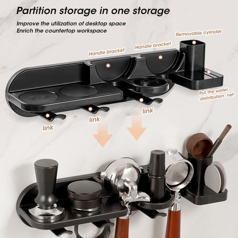 Product Introduction of Wall-mounted coffee filter holder, waterproof ABS holder, Espresso machine, handle group, wall mounted, Rack51/54/58MM 32