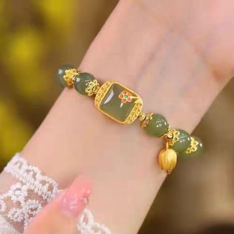Vòng Tay Đính Hạt Sen Kiểu Trung Quốc Nữ Thiết Kế Tinh Tế, Quà Tặng Ngày Của Mẹ