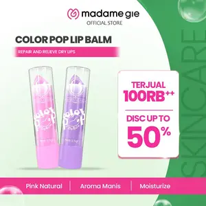 [READY STOCK] Madame Gie Color Pop Lip Balm - MakeUp Ringan Color Changing  Vitamin Bibir Gelap Hydrating Pemerah