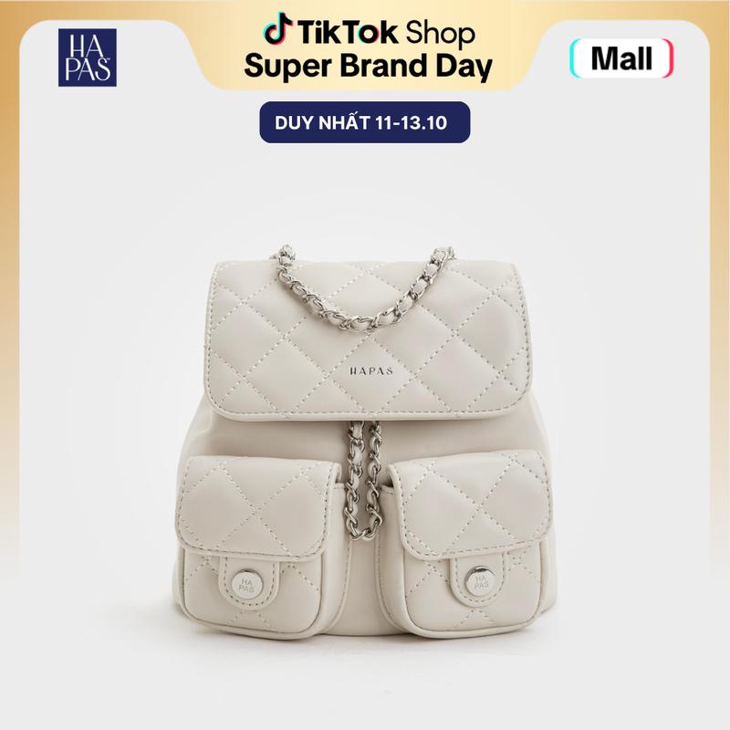 Balo Túi Hộp Ô Trám Chainy Size 19 HAPAS - Chất Liệu Da Cao Cấp BL250650