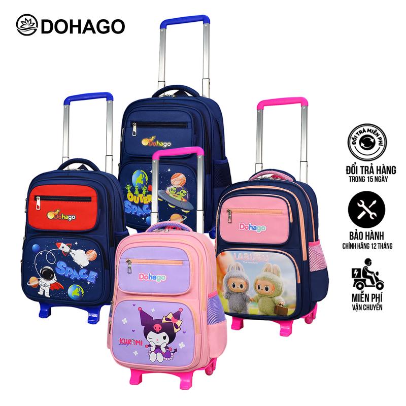 Balo Cần Kéo Học Sinh DOHAGO Nhiều Màu Sắc Cho Bé Trai Bé Gái Tiểu Học - BLCK01