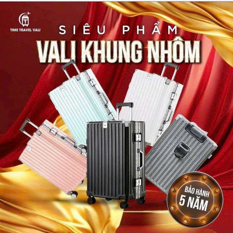 [ Vali Luxtra - Lux979 ] +CÓ KHAY ĐỰNG CỐC + Vali Khung BẠC TITAN khoá sập Size 20-24-26-28 ( KHOÁ SẬP ĐẠT CHUẨN TSA HOA KỲ ) khoá sập bảo vệ+ 4 bánh xoay 360
