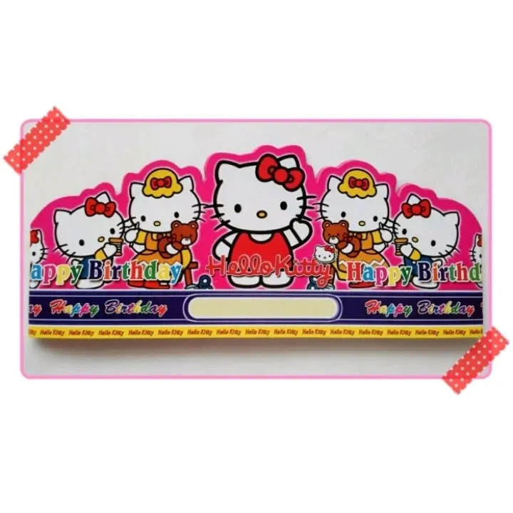 topi ulang tahun isi 10 topi krakter kuromi melody cinnomarol santrio /sofia / hello kitty / car cars mcqueen /boboiboy /dinosaurus