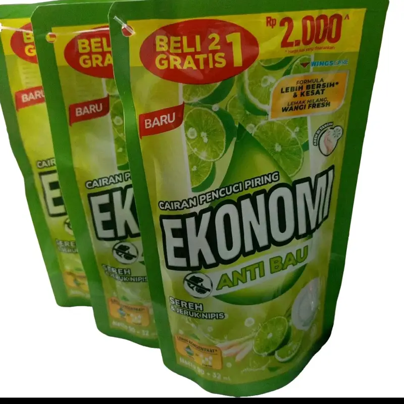 Paket Hemat 3pc Detergen boom 225g + 3pc Ekonomi Cuci Piring - Detergen Laundry - Detergent 1