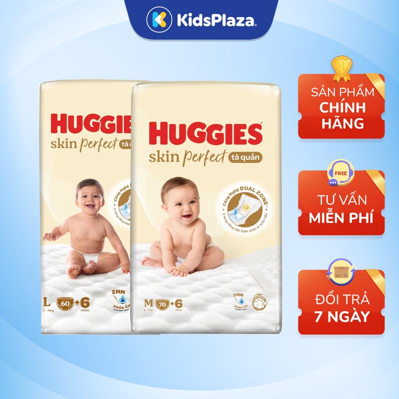 Bỉm quần Huggies Skin Perfect đủ size cho bé