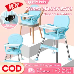 Bliss baby Meja Kursi Makan Bayi Bisa DilepasTempat Makan bayi Portable Lipat 4 in 1 Baby Chair Booster Baby Chair feeding 6 bulan hingga 6 tahun
