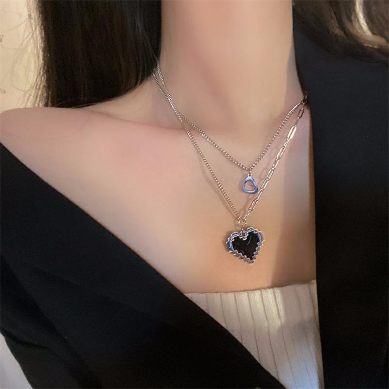 Product Introduction of Vòng Cổ Trái Tim Xếp Chồng Lên Nhau Cho Nữ, Giá Cả Phải Chăng, Phong Cách Sang Trọng, Thiết Kế Độc Đáo, Hàng Mới Về Năm 2025, Đồ Trang Sức Phụ Kiện Dây Chuyền Xương Đòn Phổ Biến 8