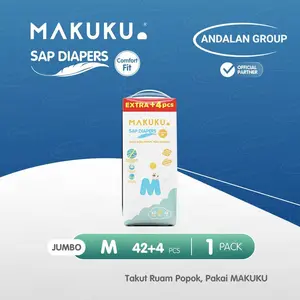 PROMO !! MAKUKU AIR DIAPERS COMFORT FIT PANTS M42+4 L40+4 XL38+4 Popok Celana pempers Baby