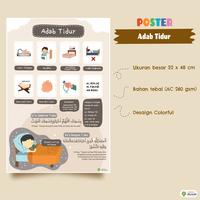 Gambar Lembar Belajar Poster Edukasi Aesthetic Seri Adab Makan, Tidur, Keluar Masuk Rumah, di Kamar Mandi dan Akhlak Baik - Adab Makan, Tanpa Laminasi dari Lembar Belajar Kab. Purworejo 4 Tokopedia