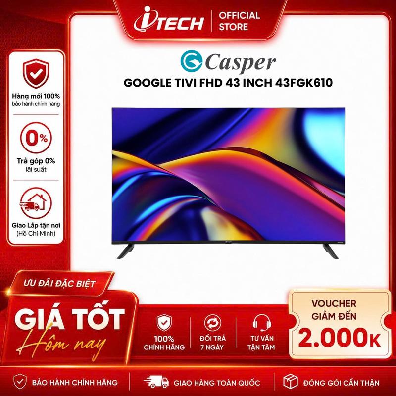 43FGK610 - Google Tivi Casper FHD 43 inch 43FGK610