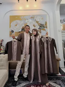 AVR Saraya  Set Couple Keluarga Bahan Sabrina Busui Friendly Muslim Variasi 1 Warna